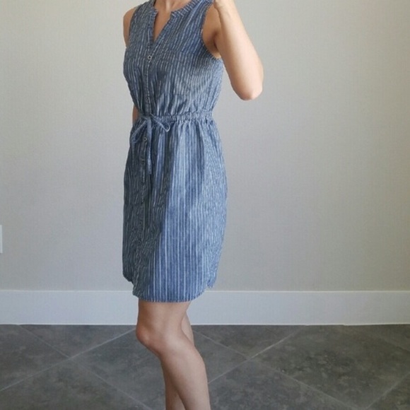 Old Navy stripe button down shirt dress - Picture 3 of 7